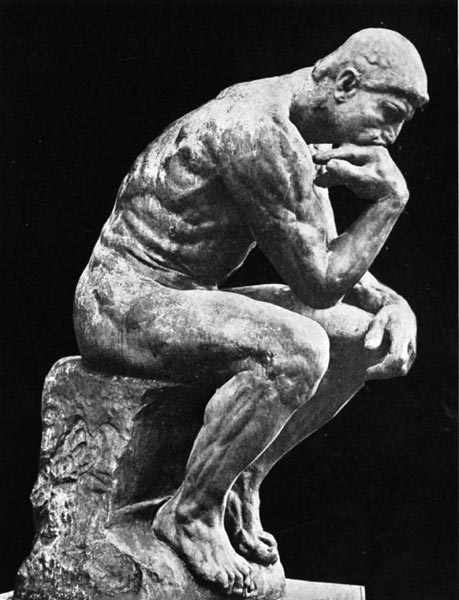 Rodin's The Thinker: It's too easy to miss subtle cues with social media. 